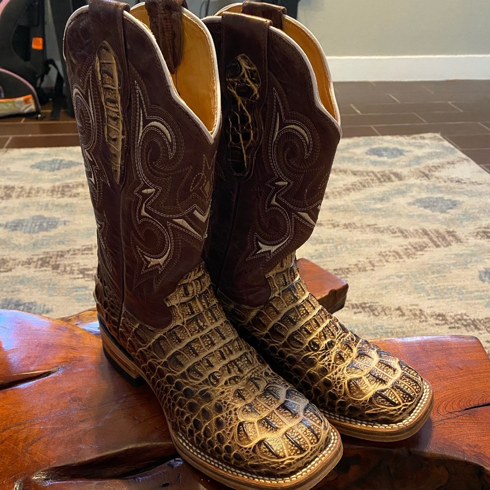One of a kind, genuine, leather boots